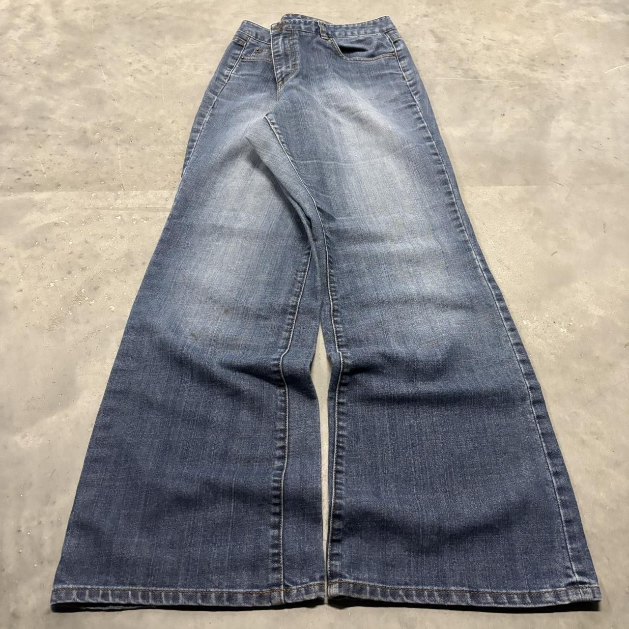 Tommy Hilfiger × Vintage Crazy Vintage Y2K/2000s Baggy Faded Dark Wash Tommy Hilfiger Denim Jeans! Size US 38 / EU 54 - 3 Thumbnail