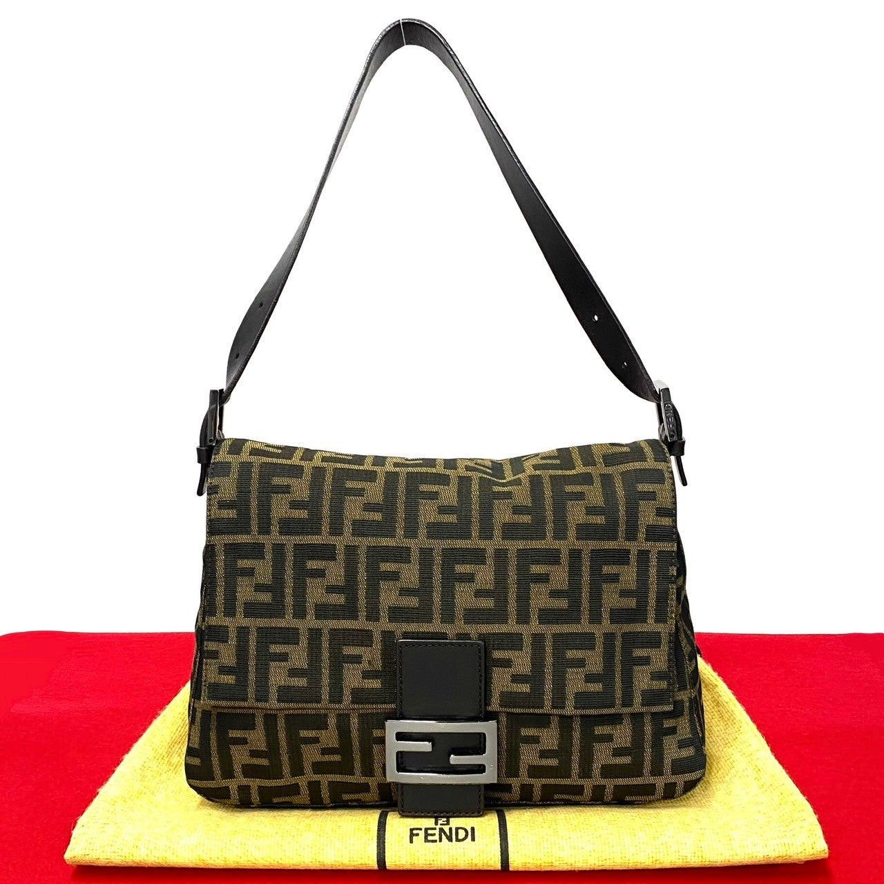 Fendi Fendi Shoulder Bag Brown Leather Size ONE SIZE - 1 Thumbnail