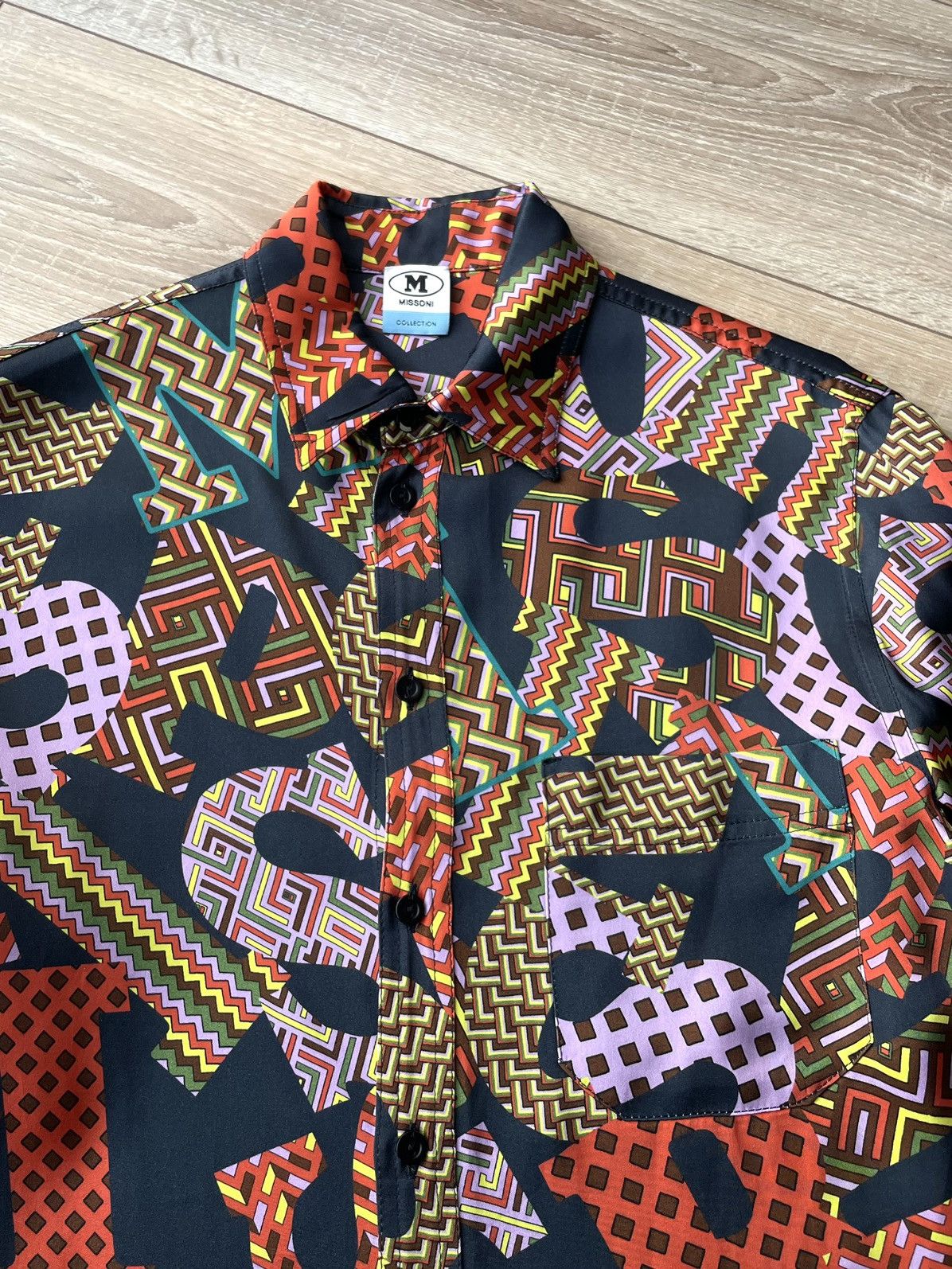 Missoni Missoni Sport Monogram Button Long Sleeve Viscose Shirt Size US M / EU 48-50 / 2 - 5 Thumbnail