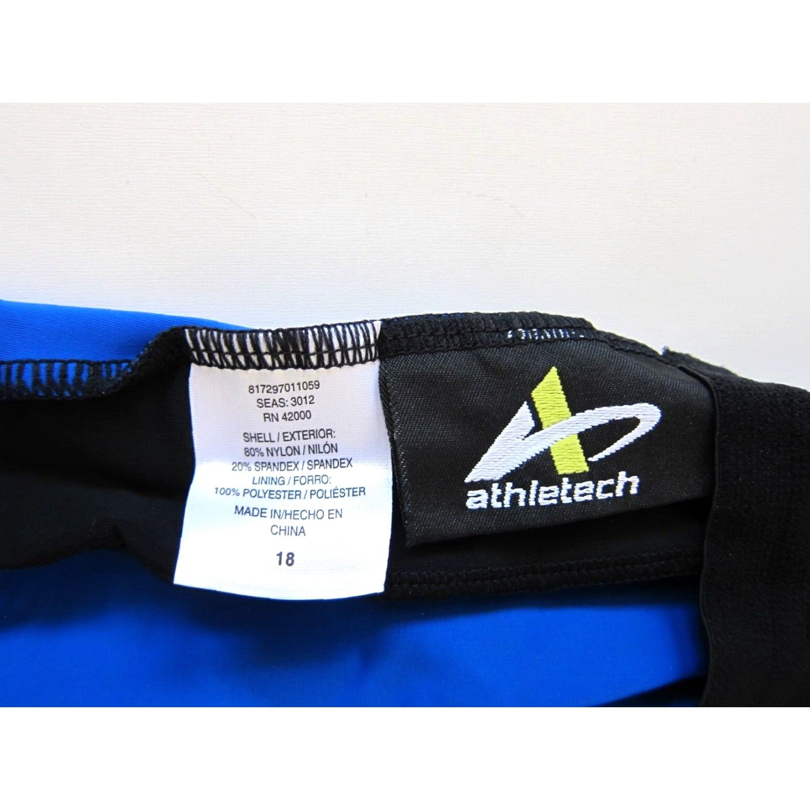 Vintage Athletech Top Halter Built In Bra Tankini Swim Blue 18 Womens Swimsuit Size XXL / US 16-18 / IT 52-54 - 5 Thumbnail