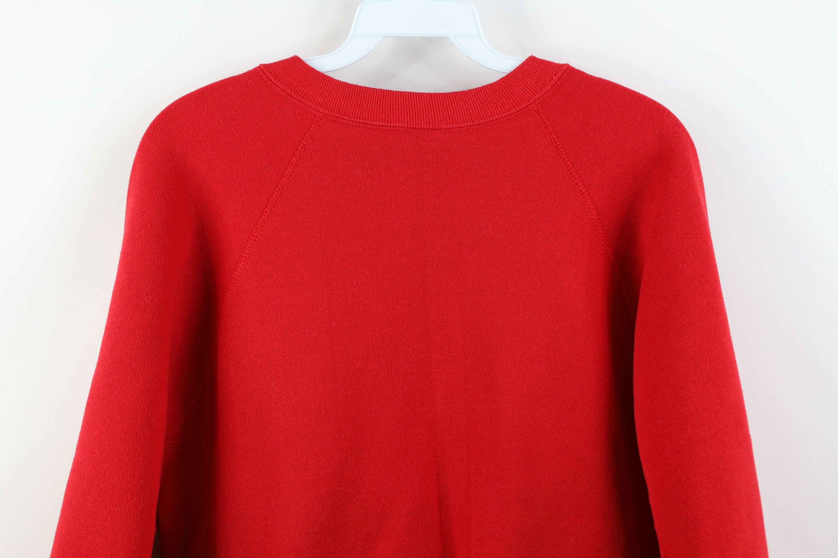 Vintage Vintage 70s 80s Heavyweight Crewneck Sweatshirt Red USA Size US L / EU 52-54 / 3 - 10 Thumbnail
