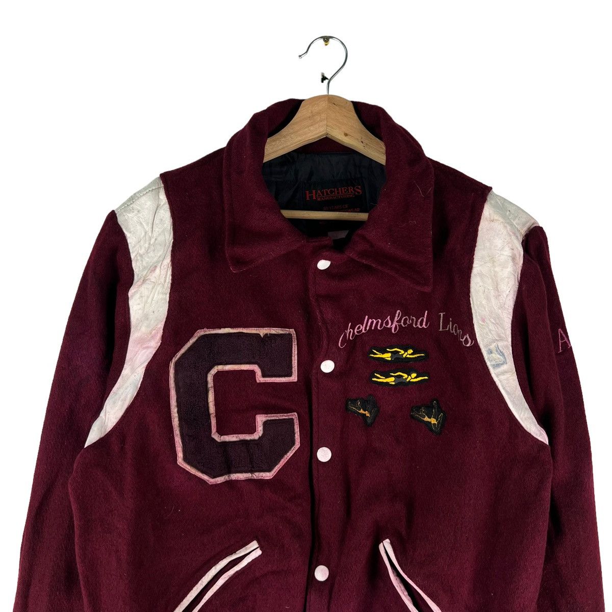 Vintage 🔥VINTAGE VARSITY JACKET HATCHERS SPORTSWEAR BOSTON USA Size US M / EU 48-50 / 2 - 2 Thumbnail