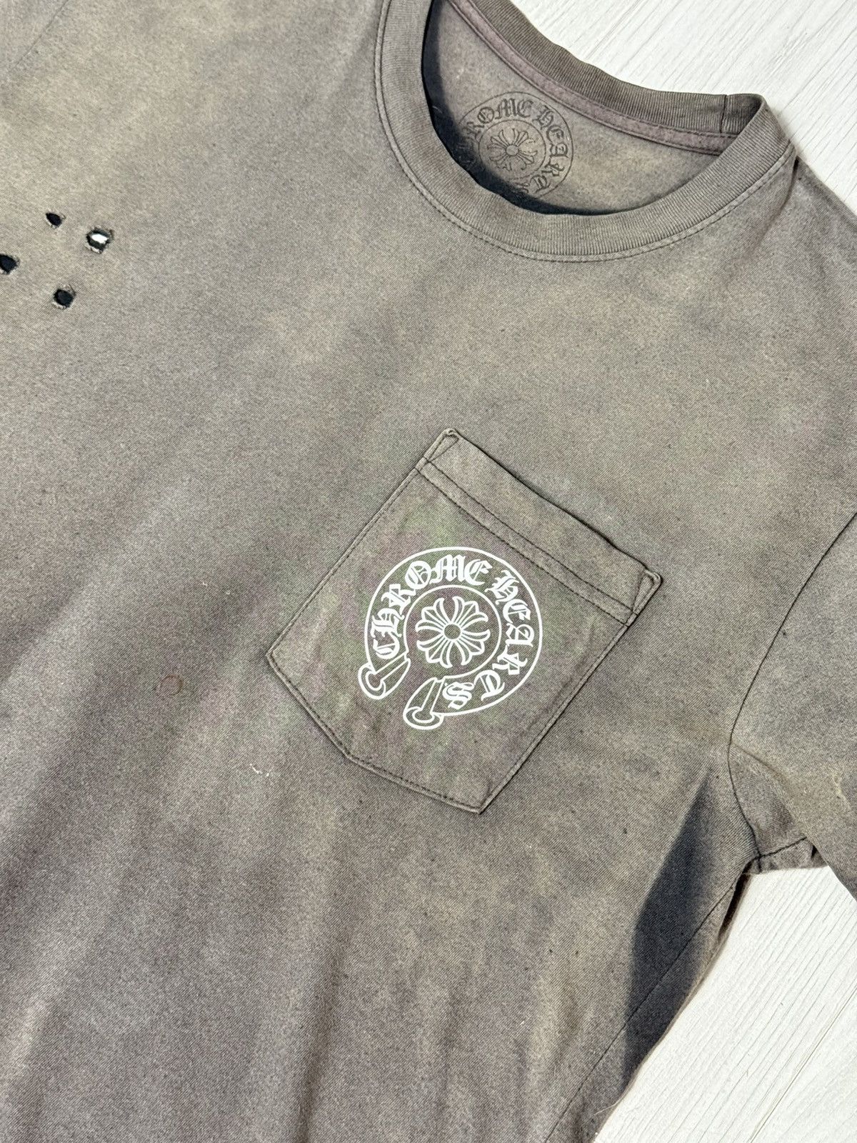Chrome Hearts Chrome Hearts Sun Faded Los Angeles Horseshoe T-Shirt Size US M / EU 48-50 / 2 - 7 Thumbnail