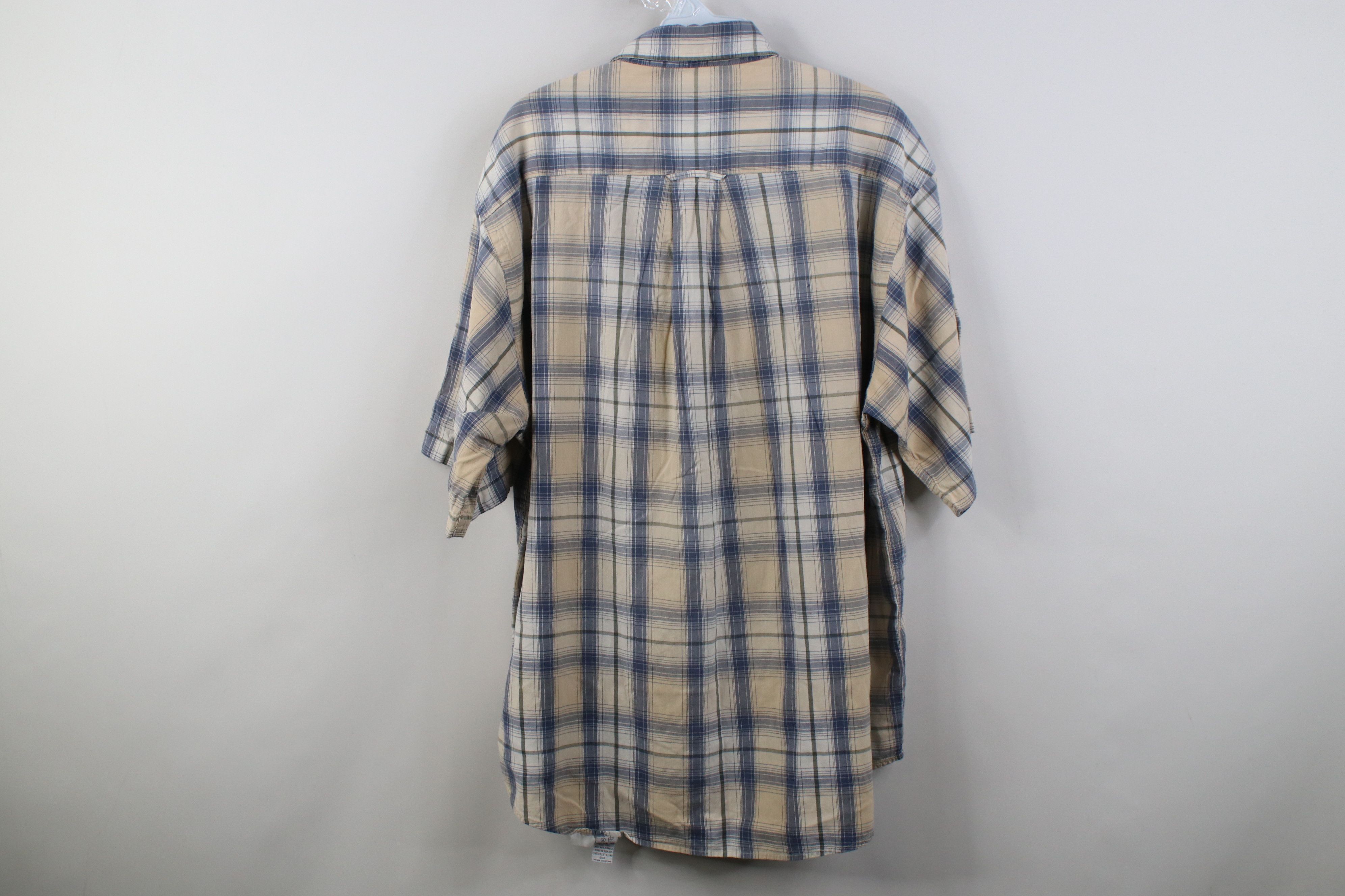 Orvis Vintage 90s Orvis Madras Short Sleeve Button Down Shirt Size US L / EU 52-54 / 3 - 12 Thumbnail