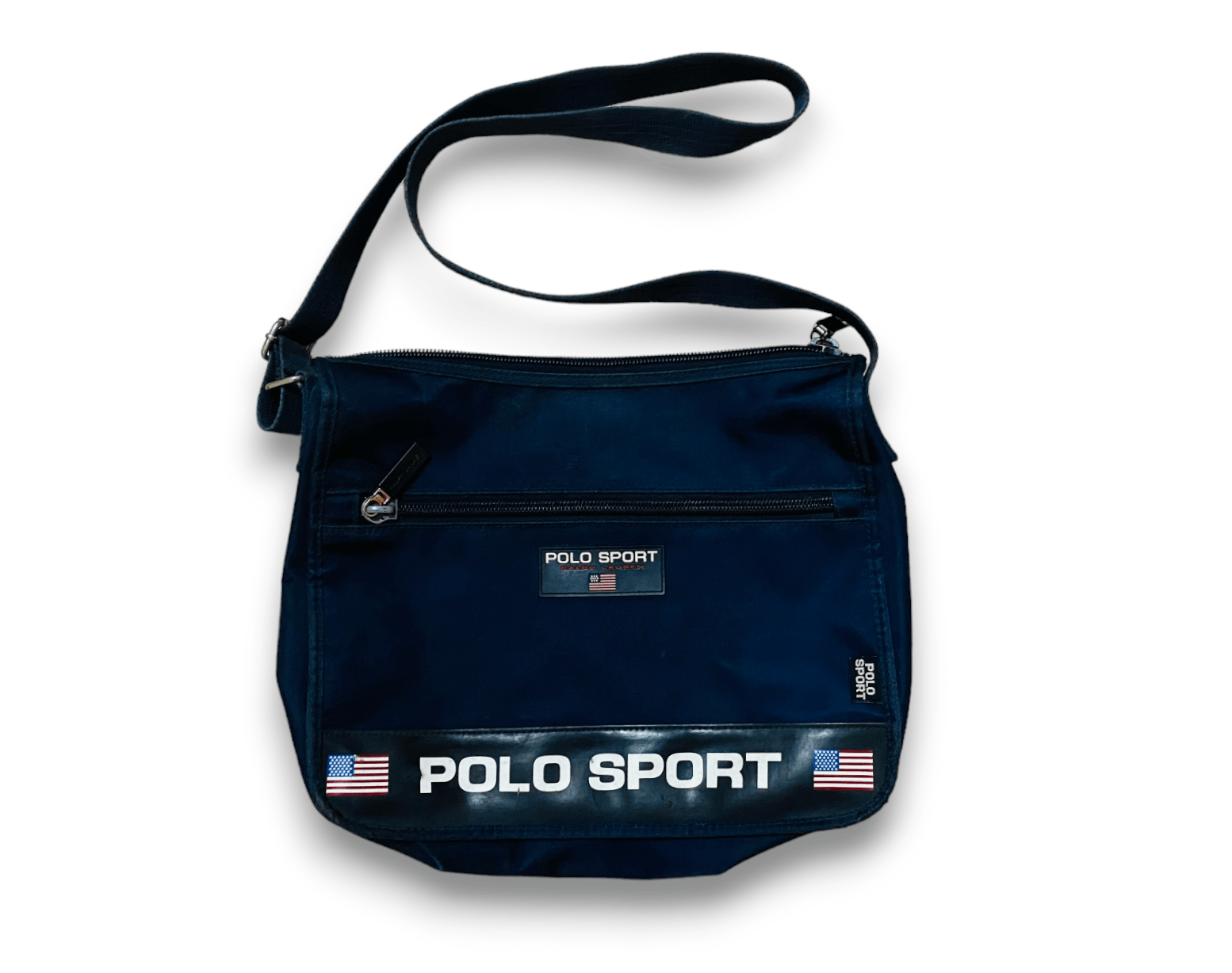 Polo Ralph Lauren x Ralph Lauren Sport Vintage 90's Polo Sport Ralph Laurent Messenger Shoulder Bag in Black