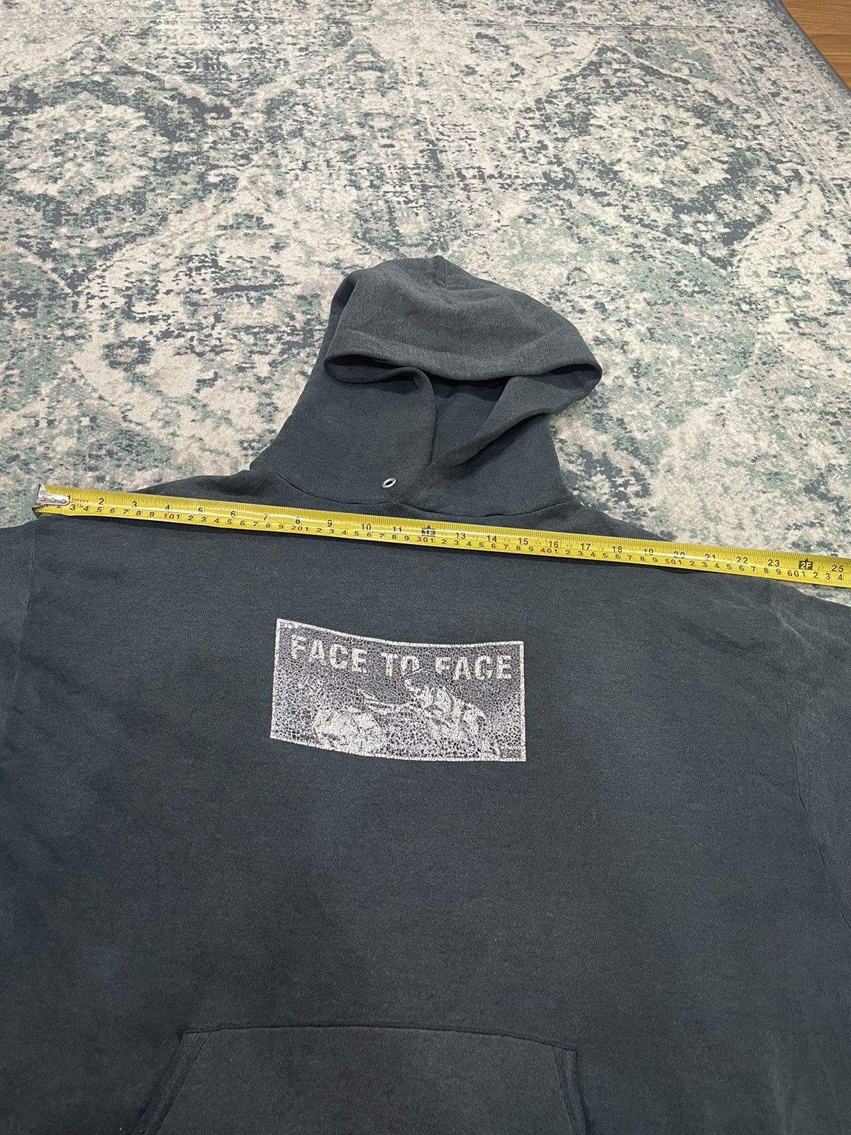Seditionaries Vintage 1990 Faded Face to Face Punk Rock Hoodie Size US XL / EU 56 / 4 - 13 Thumbnail