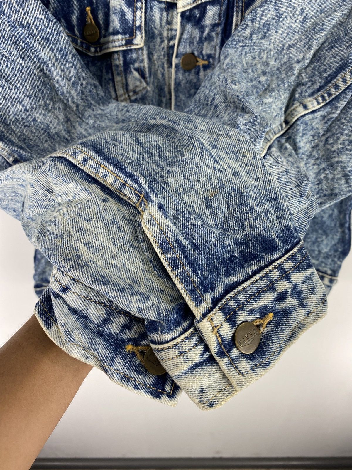 Japanese Brand Vintage 90’s Denim Jacket by Fittz Size US S / EU 44-46 / 1 - 12 Thumbnail