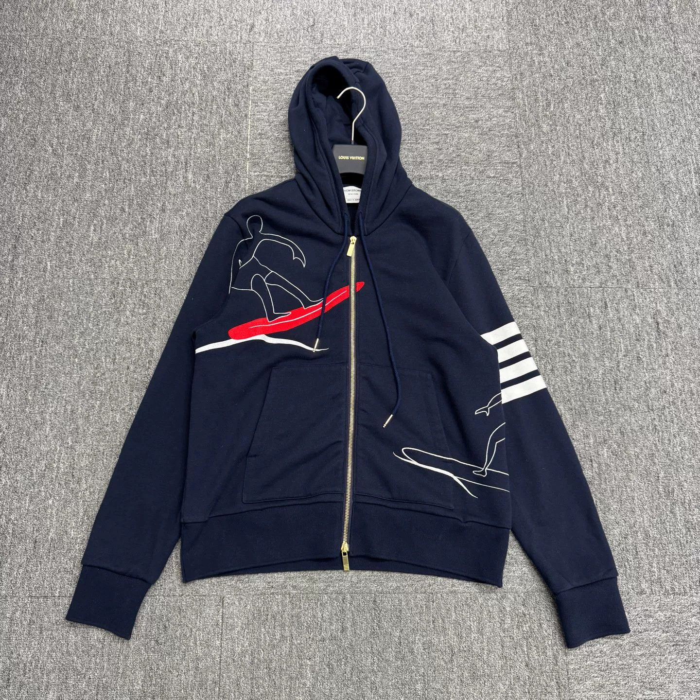 Thom Browne Thom Browne Surfing Embroidered Zip Hoodie 2 Size US M / EU 48-50 / 2 - 1 Thumbnail