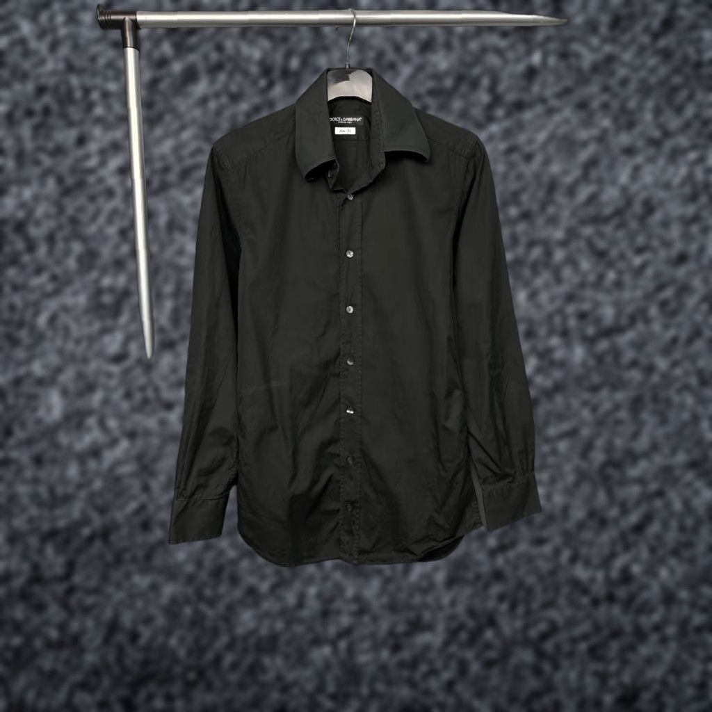 Dolce & Gabbana Dolce&Gabbana Shirt Dolce&Gabbana Vintage Mens Long Sleeve Shirt Size S Black Cotton Button-Up Mens XS? Size US S / EU 44-46 / 1 - 1 Thumbnail