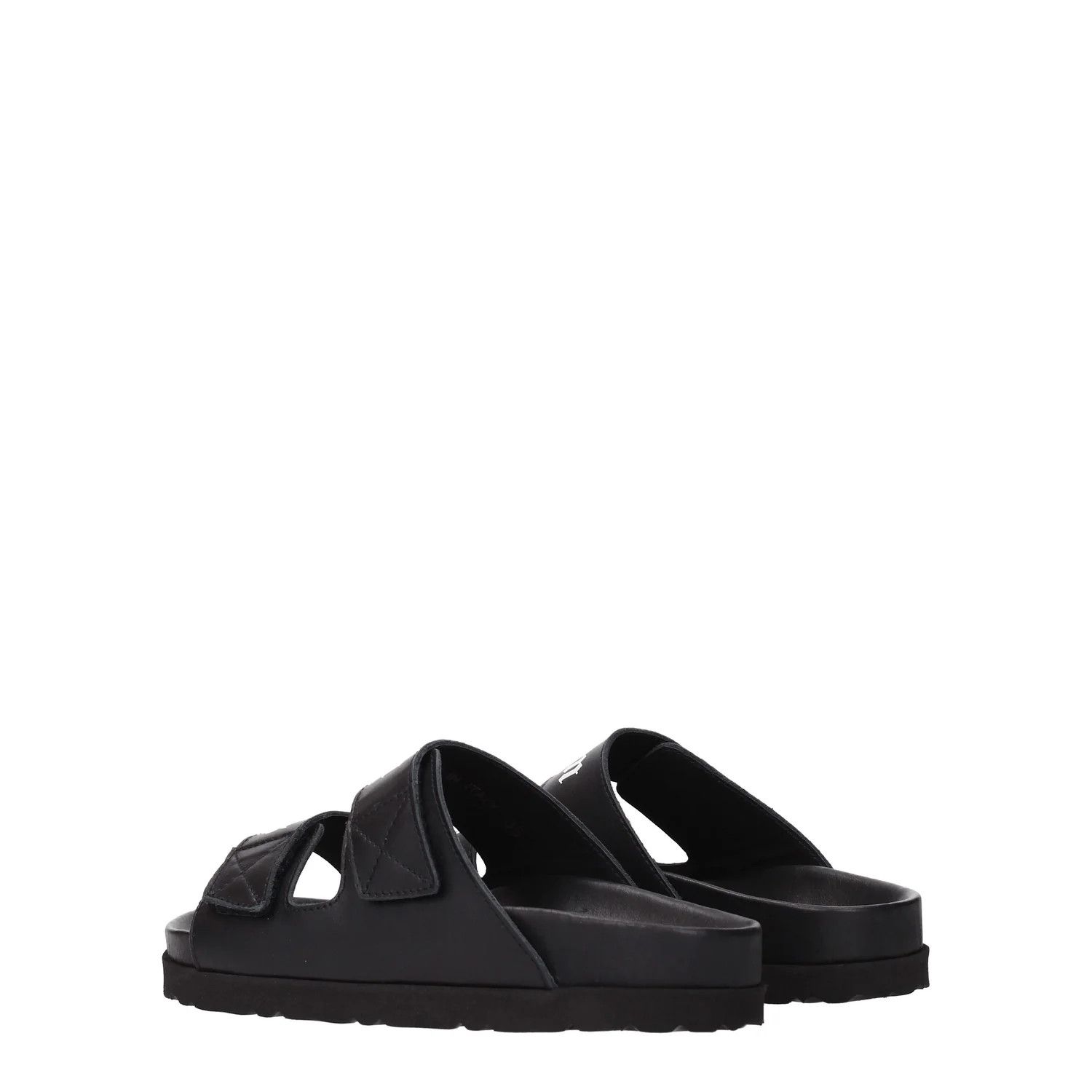 Palm Angels ob1o1e1124 Leather Slippers and Clogs in Black Size US 7 / IT 37 - 4 Thumbnail