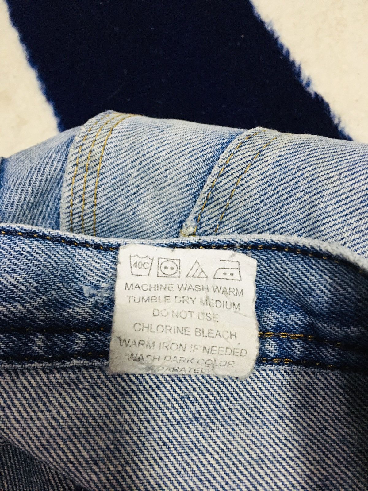 Other Key Carpenter Double Knee Dirty Distressed Jeans (17) Size US 30 / EU 46 - 12 Thumbnail