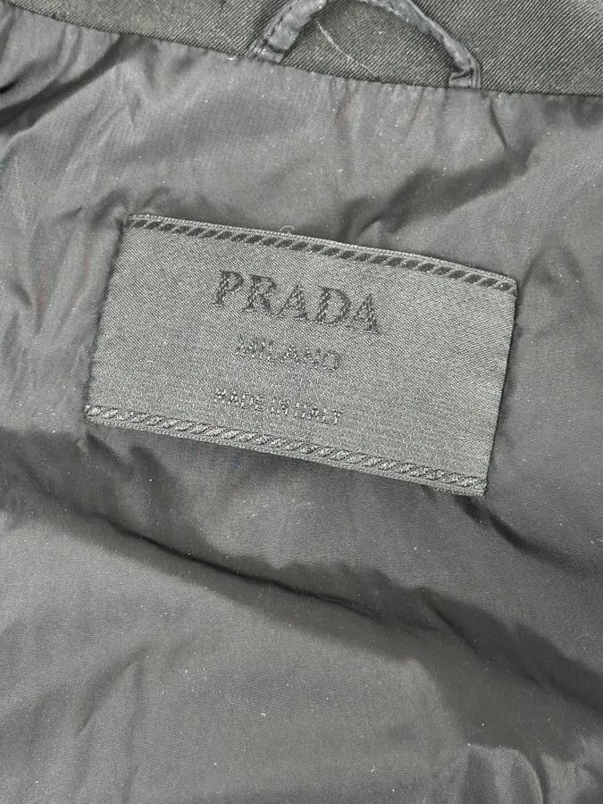 Prada 2000s Prada Black Nylon Multi-Pocket Classy Trench Coat Size US M / EU 48-50 / 2 - 13 Thumbnail