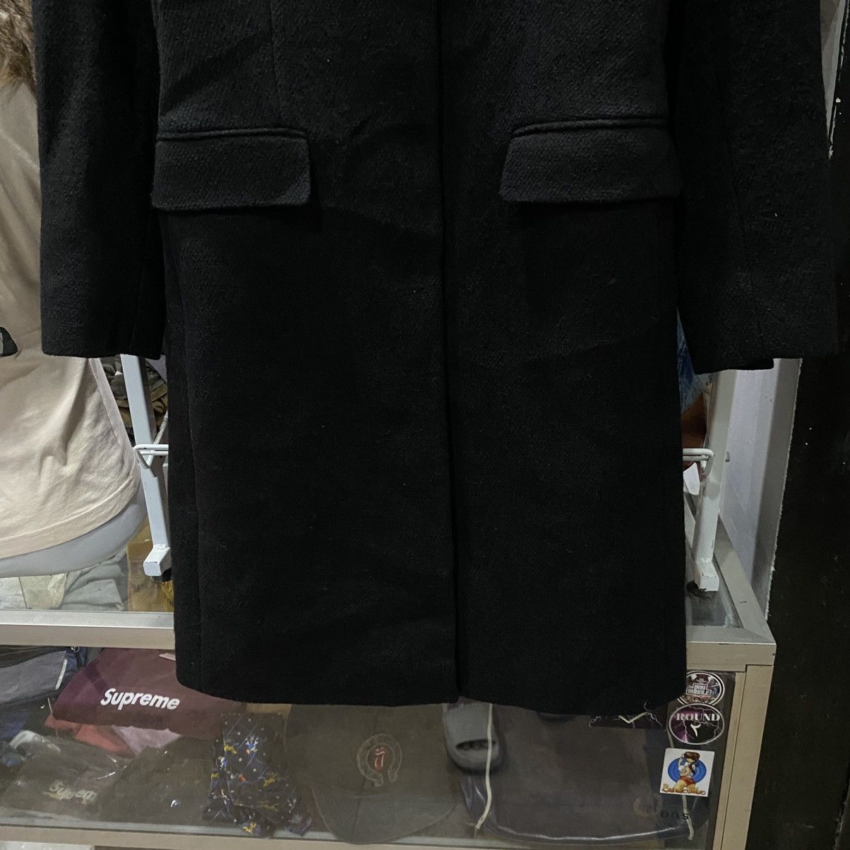 Prada PRADA MILANO Black Wool Overcoat Stand Collar Made in Italy Size M / US 6-8 / IT 42-44 - 6 Thumbnail