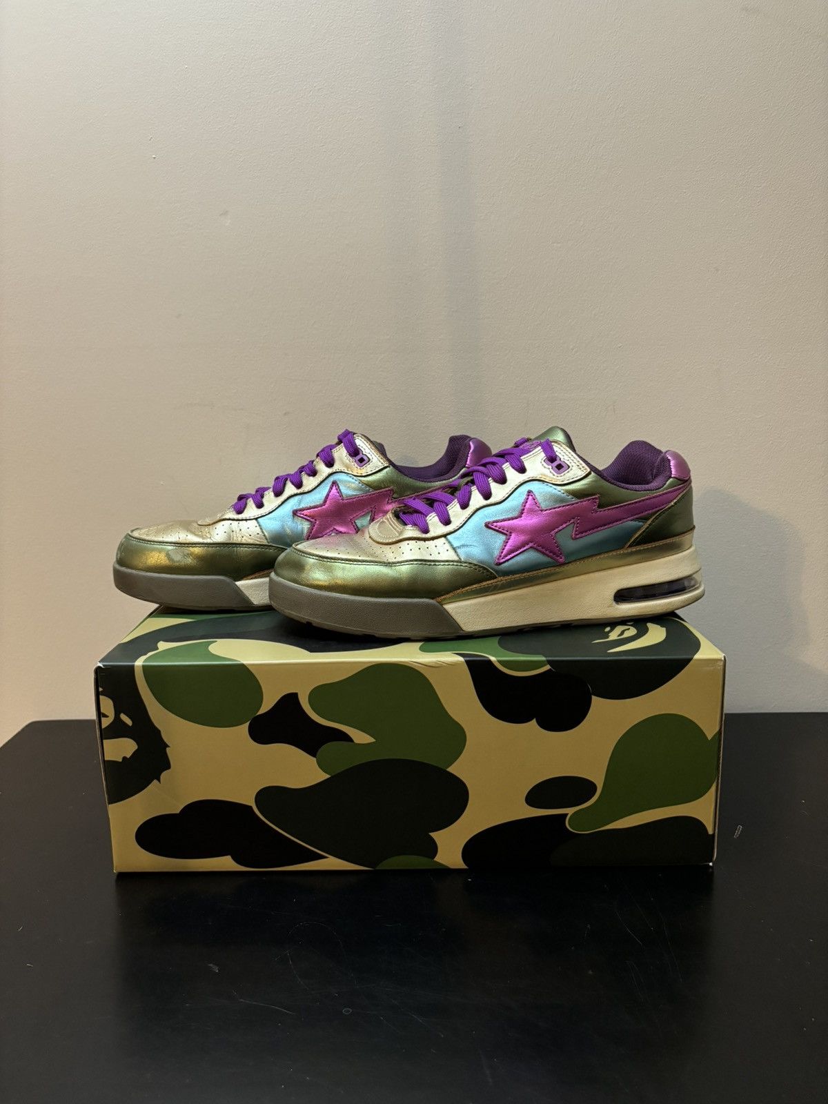 A Bathing Ape Bape Road Sta Metallic Green