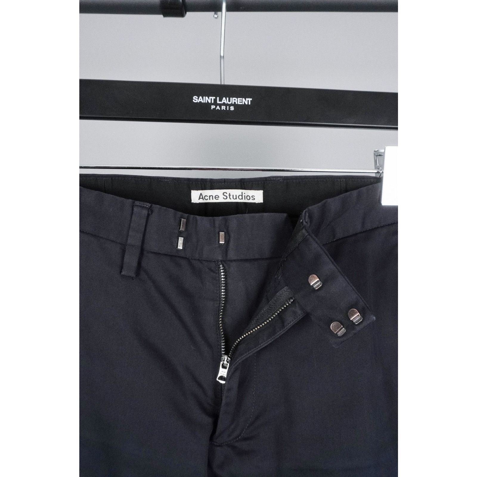 Acne Studios Acne studios max satin black trousers chino pants Size US 30 / EU 46 - 5 Thumbnail