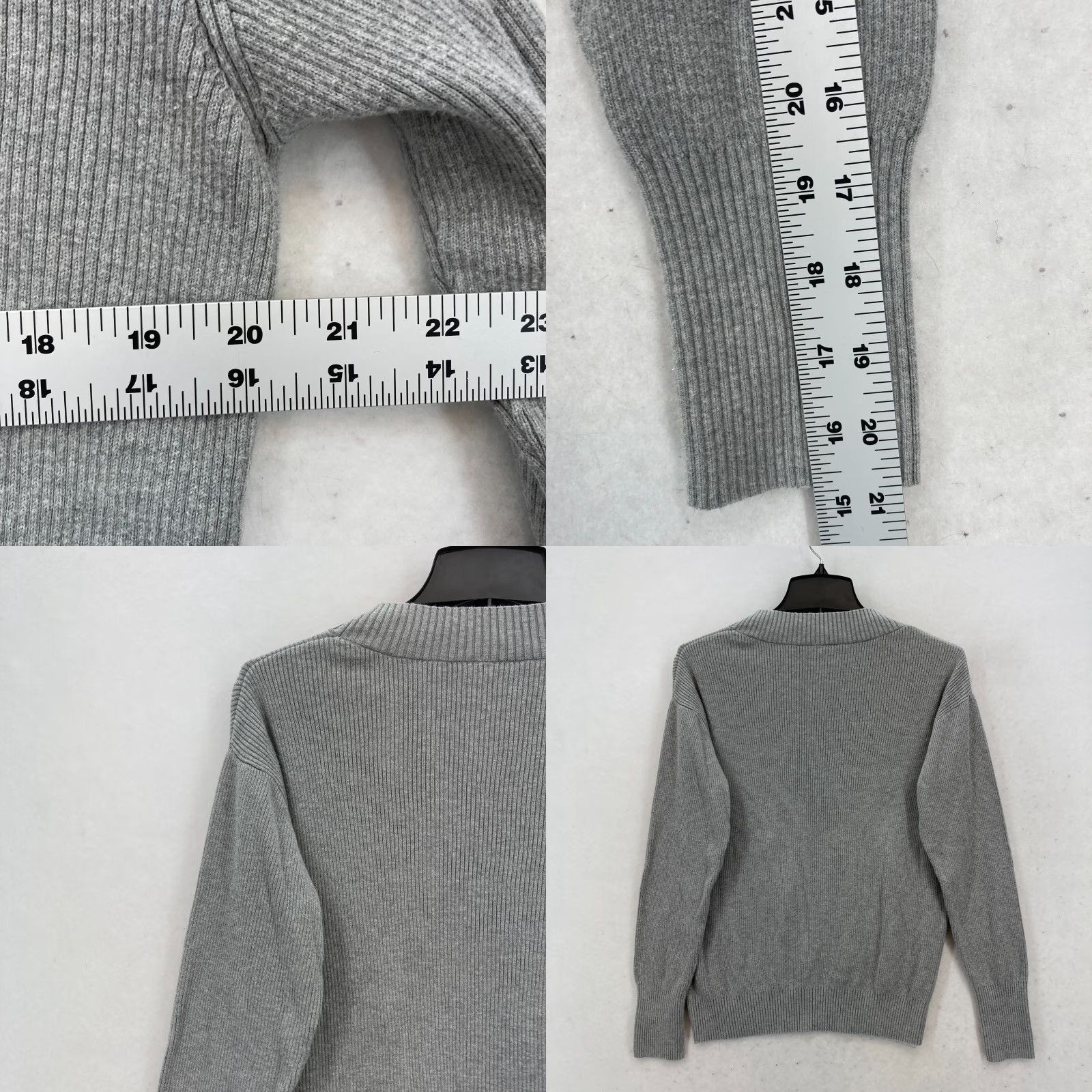 Vintage Tommy John Ribbed Sweater Mens Medium Gray Crew Neck Long Sleeve Minimalist Pullover Shirt Size US M / EU 48-50 / 2 - 8 Thumbnail