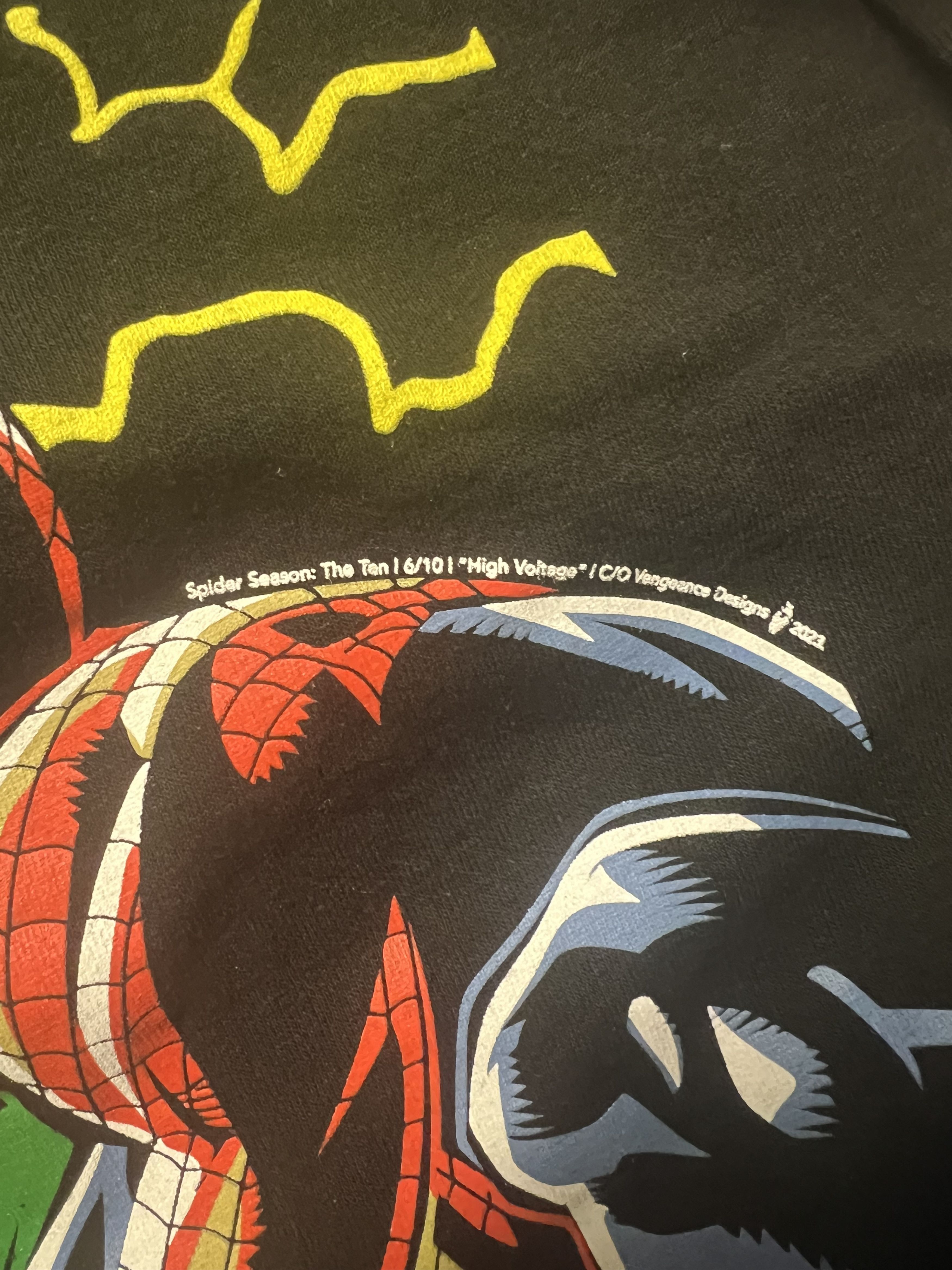 Marvel Comics Vengance Designs Spiderman High Voltage T-Shirt Size US XXL / EU 58 / 5 - 5 Thumbnail