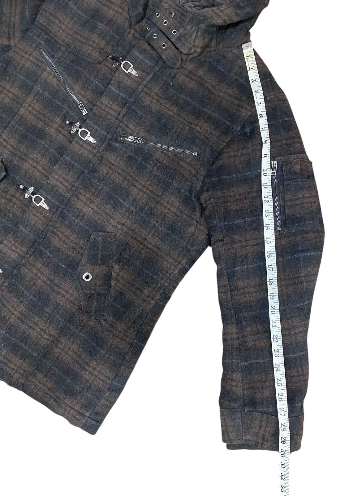 Japanese Brand Vintage CREATE BAREFOOT Plaid Wool Hoodie Jacket Size US XL / EU 56 / 4 - 17 Thumbnail