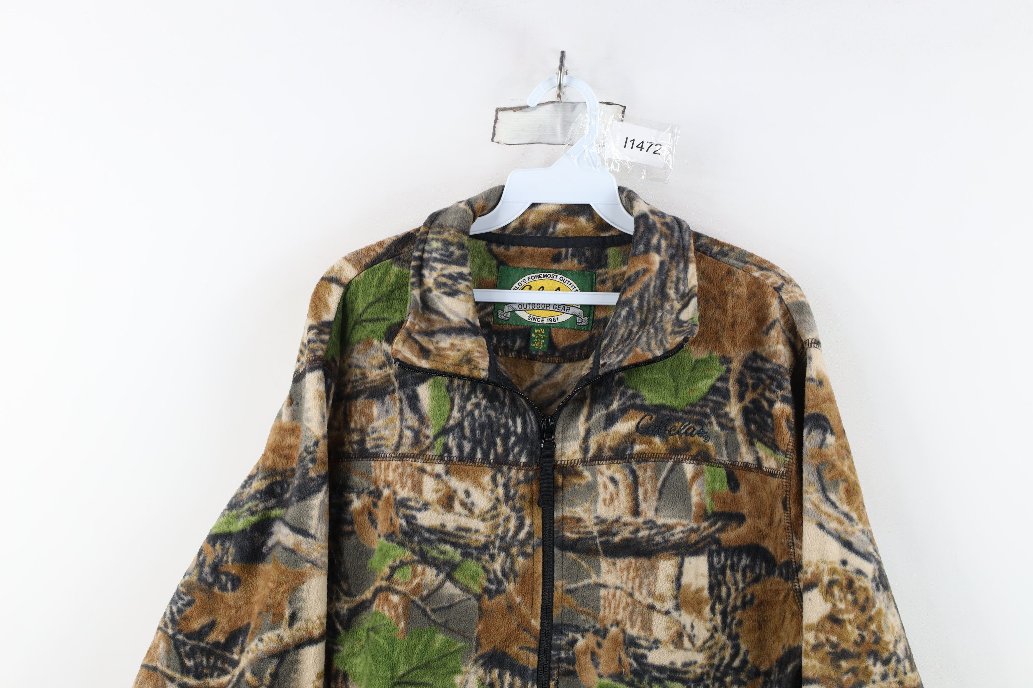 Cabelas Vintage Cabelas Spell Out Camouflage Full Zip Fleece Jacket Size US M / EU 48-50 / 2 - 2 Thumbnail