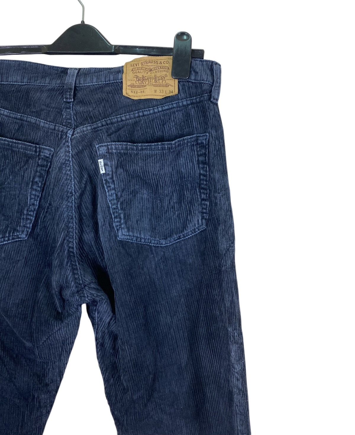 Levi's × Levi's Vintage Clothing Vintage Levis White Tab Blue Corduroy Pants Size US 33 - 1 Thumbnail