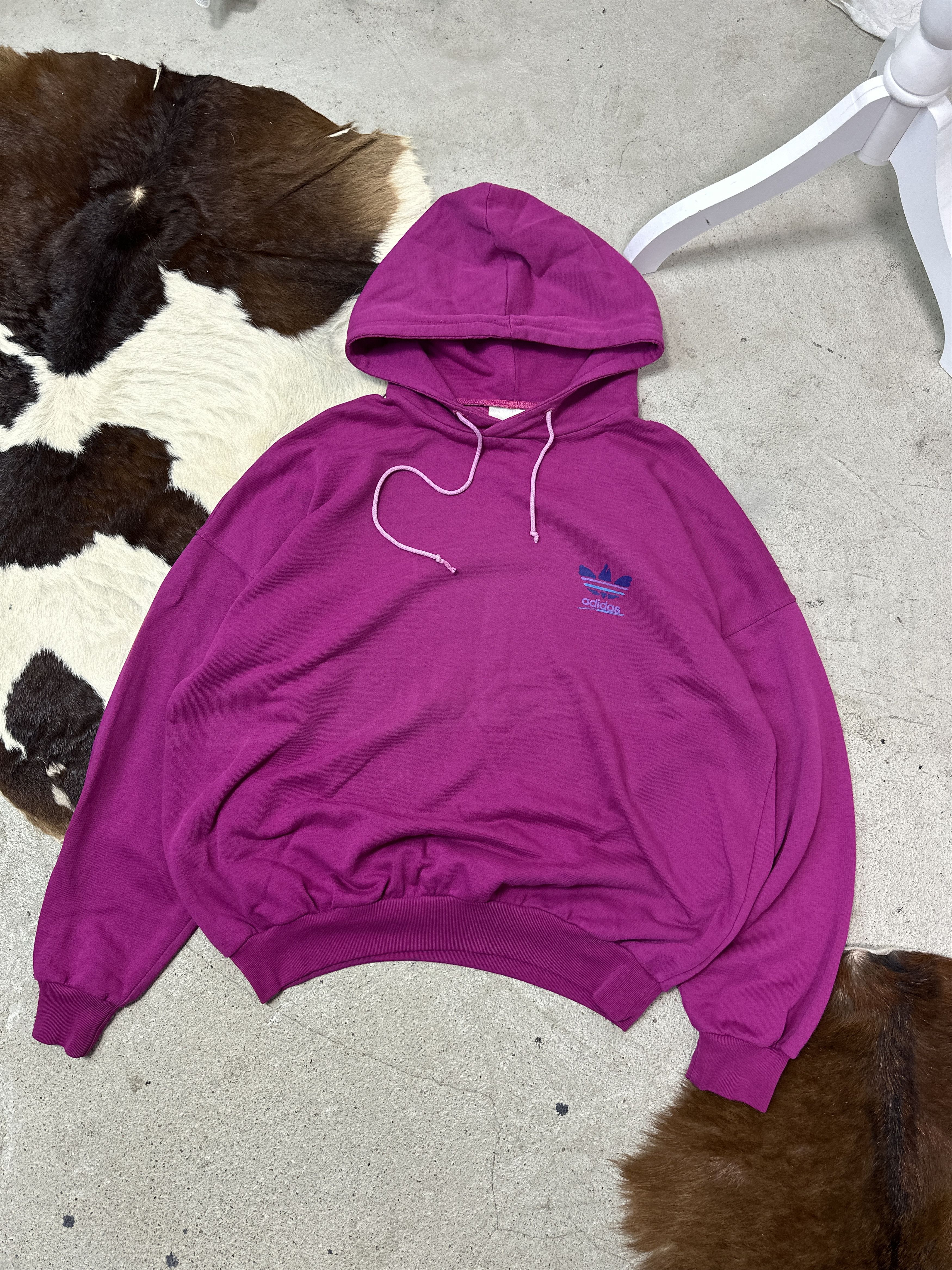 Adidas Vintage Streetwear Skater Old School Adidas Hoodie 80s Size L / US 10 / IT 46 - 1 Thumbnail
