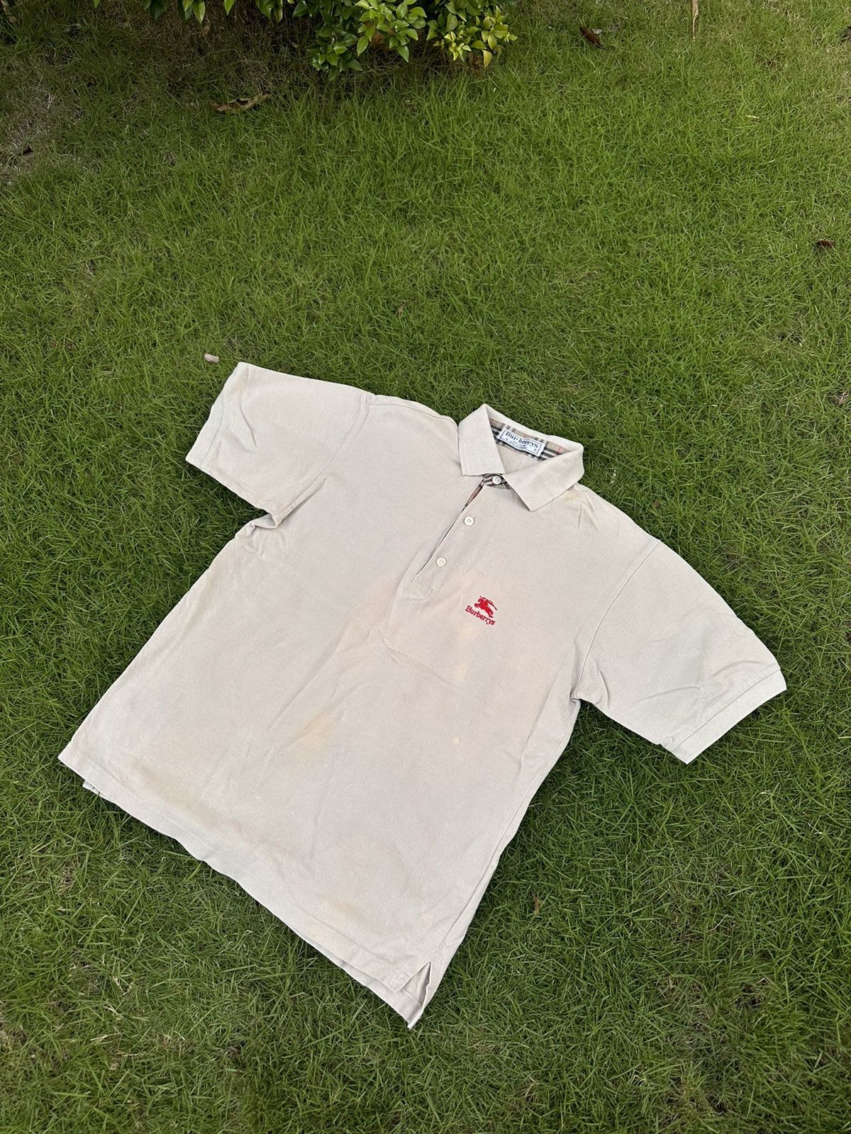 Burberry × Vintage BURBERRY VINTAGE BASIC LOGO POLO T-SHIRT Size US S / EU 44-46 / 1 - 1 Thumbnail