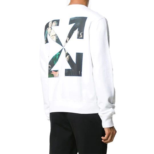 Off-White White Caravaggio Arrows Sweatshirt Size S / US 4 / IT 40 - 3 Thumbnail