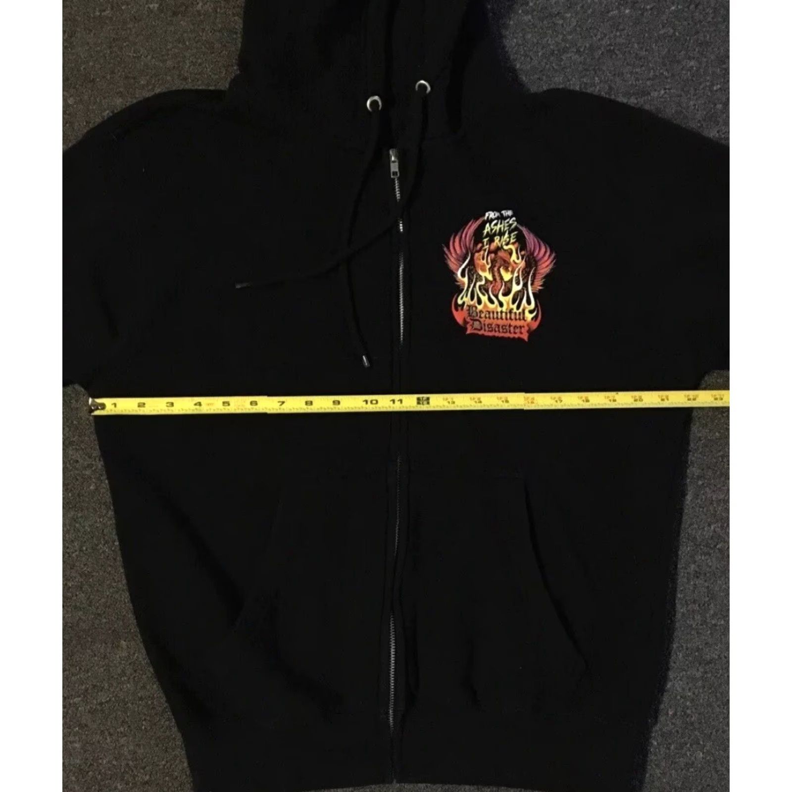 Vintage VINTAGE Eagle Flames Zip Hoodie S Grunge Biker Punk Skate Surf Fire Emo Jnco Vtg 90s Y2K Size US S / EU 44-46 / 1 - 7 Thumbnail