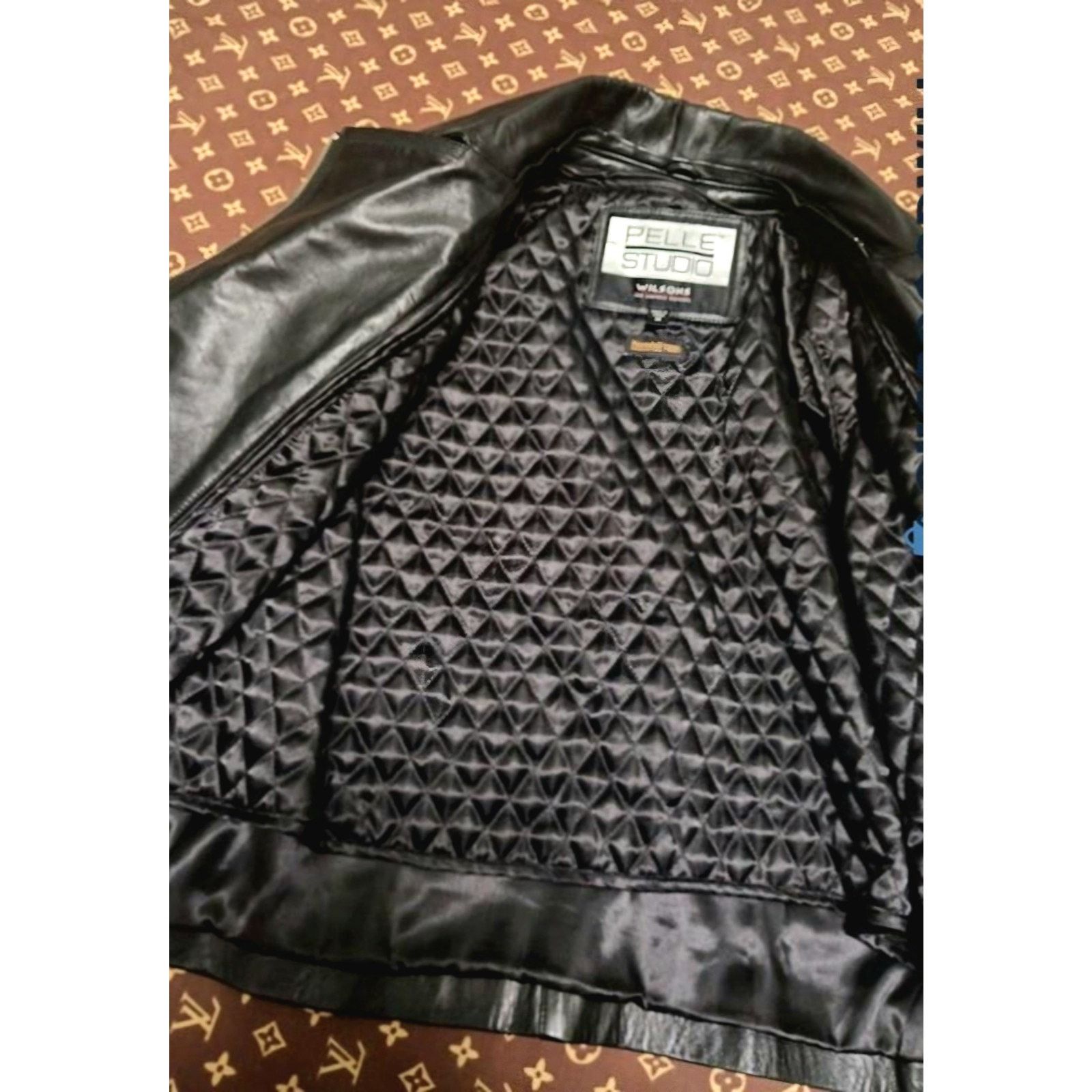 Wilsons Leather Wilsons BLACK Leather Jacket Womens M Pelle Studio Size M / US 6-8 / IT 42-44 - 2 Thumbnail