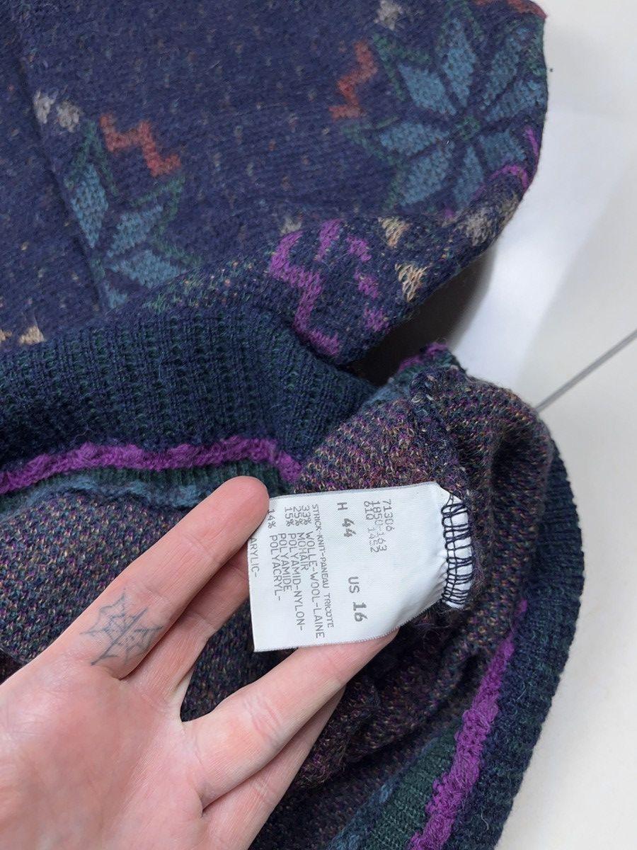Bogner × Vintage ➕ vintage 80s Bogner mohair sweater crazy pattern old money Size US L / EU 52-54 / 3 - 4 Thumbnail