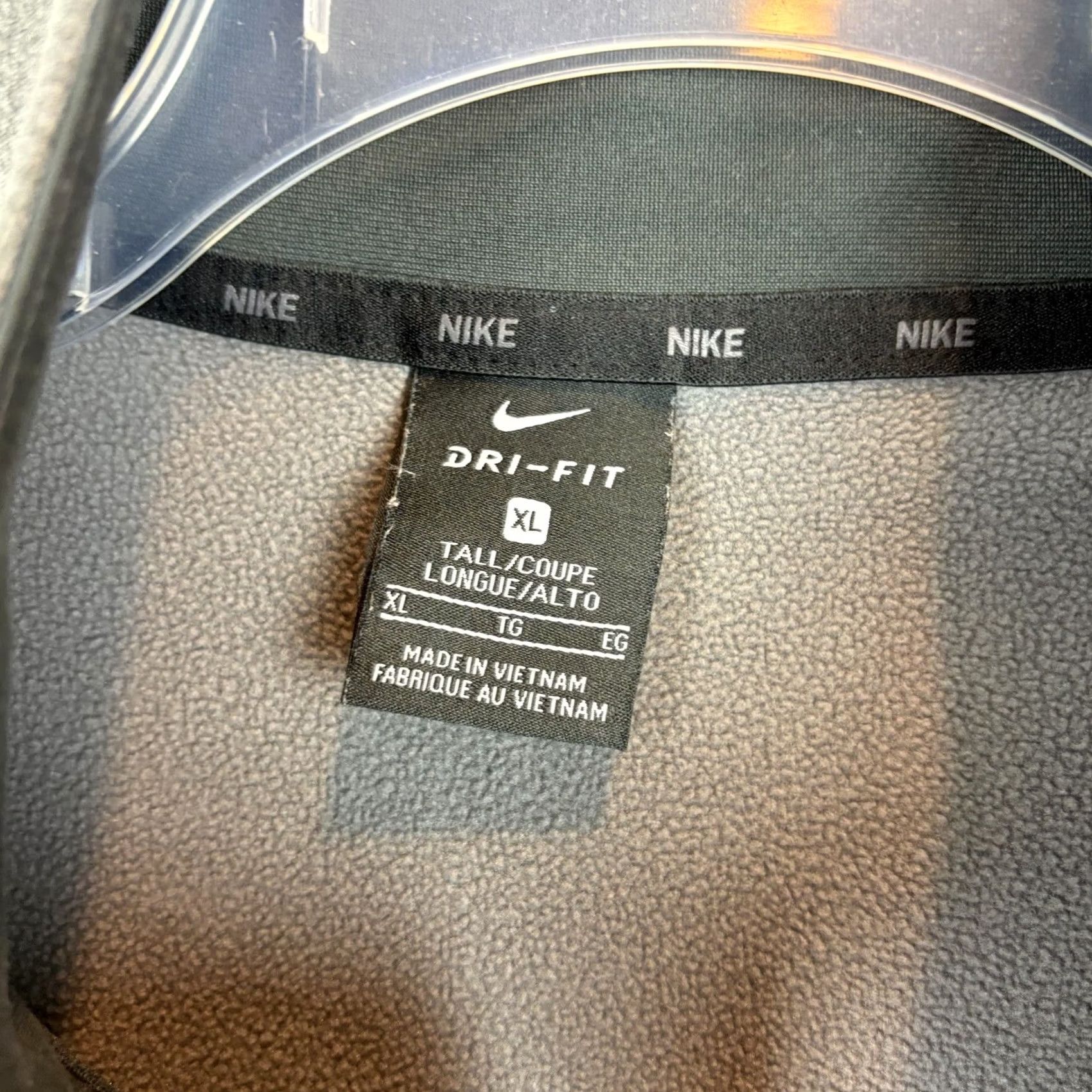 Nike Nike Dri-Fit Pullover Long Sleeve 1/4 Zip Gray XL Tall Men’s Regular Performance Golf Running Counterpart: Nike Dri-Fit Size US XL / EU 56 / 4 - 3 Thumbnail