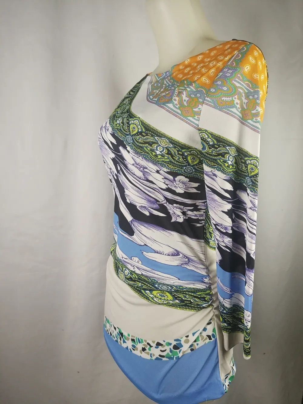 Etro ETRO Milano Blouse Tunic top 3/4 sleeves Size M / US 6-8 / IT 42-44 - 16 Thumbnail