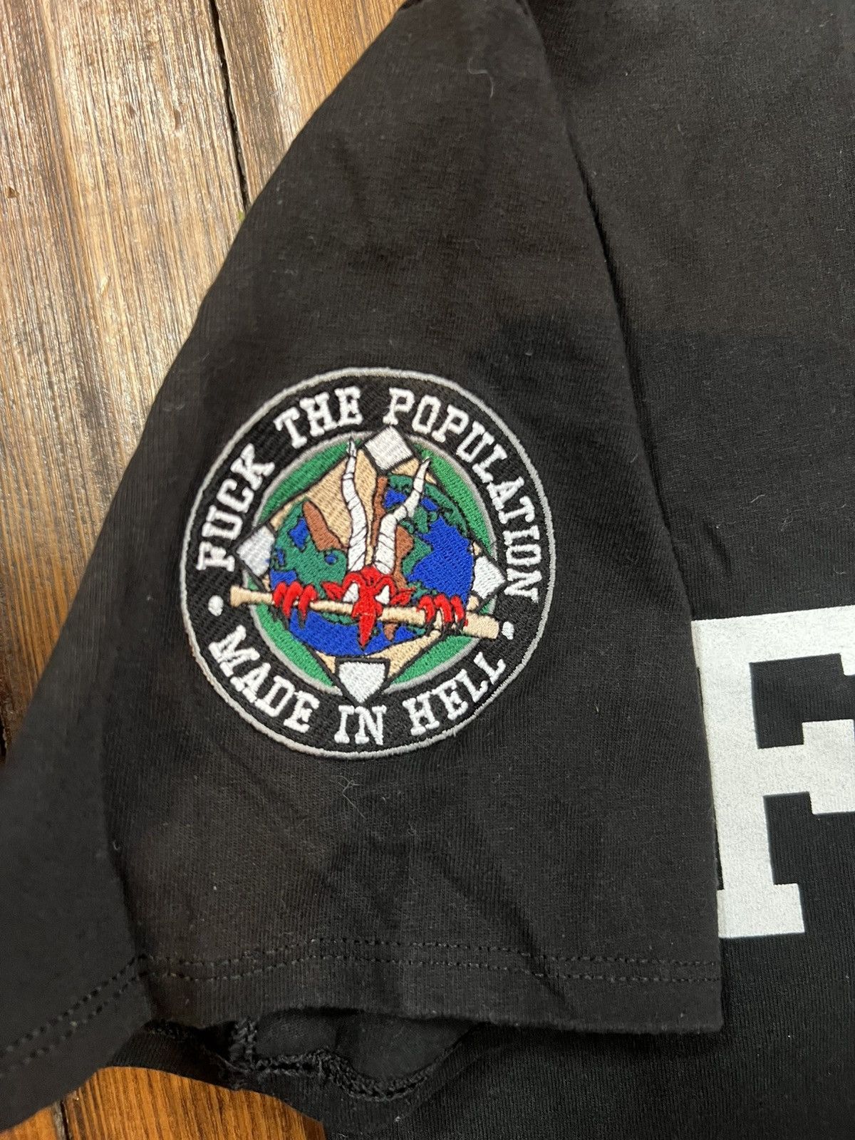 Fuck The Population FTP Fuck Baseball Jersey RARE! Size US L / EU 52-54 / 3 - 3 Thumbnail