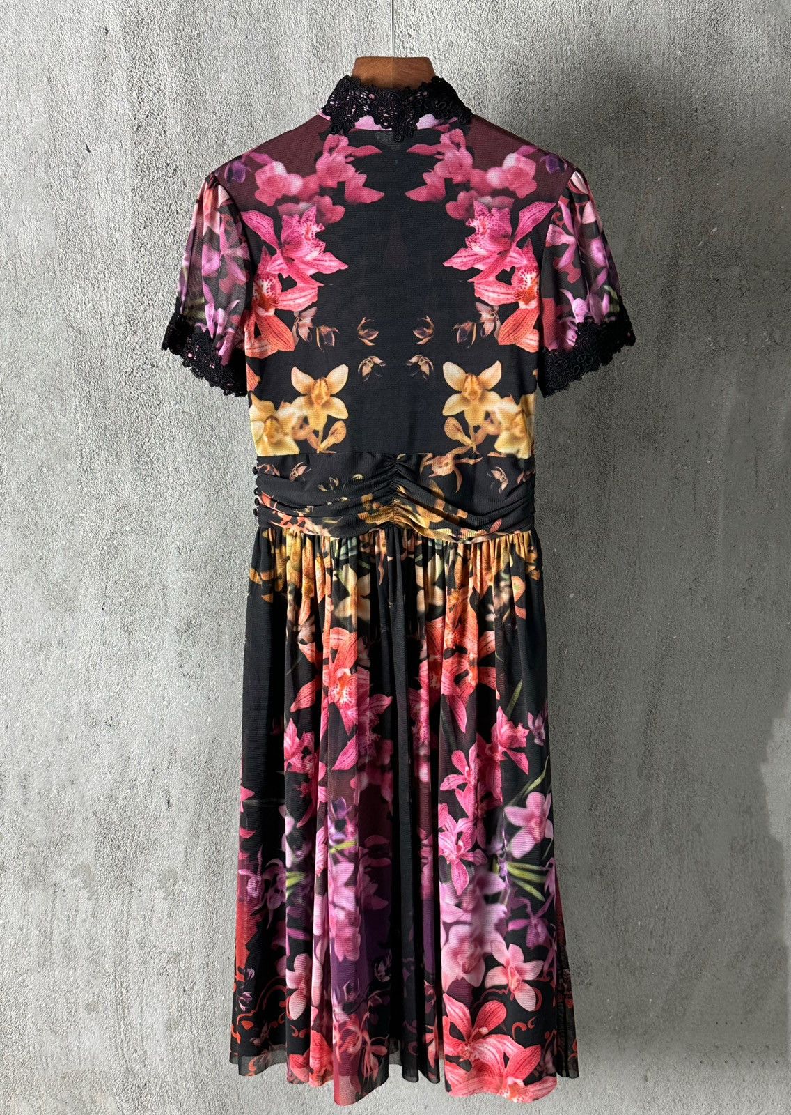 Vintage × Vivienne Tam Orchid floral dress Size XS / US 0-2 / IT 36-38 - 2 Thumbnail