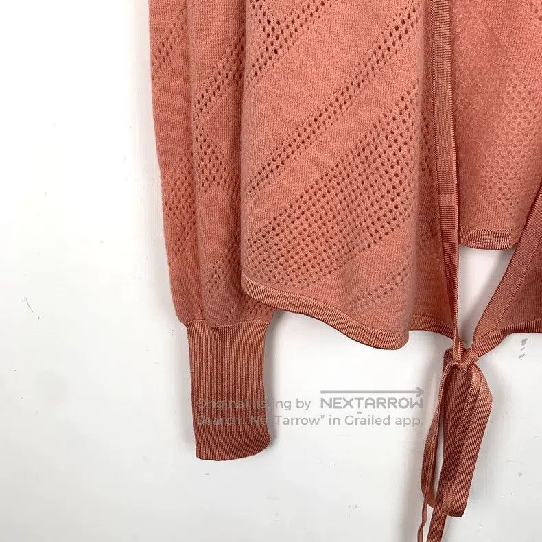 Hermes Hermes Orange-pink cashmere knit cardigan Size XXS / US 00 / IT 34 - 4 Thumbnail