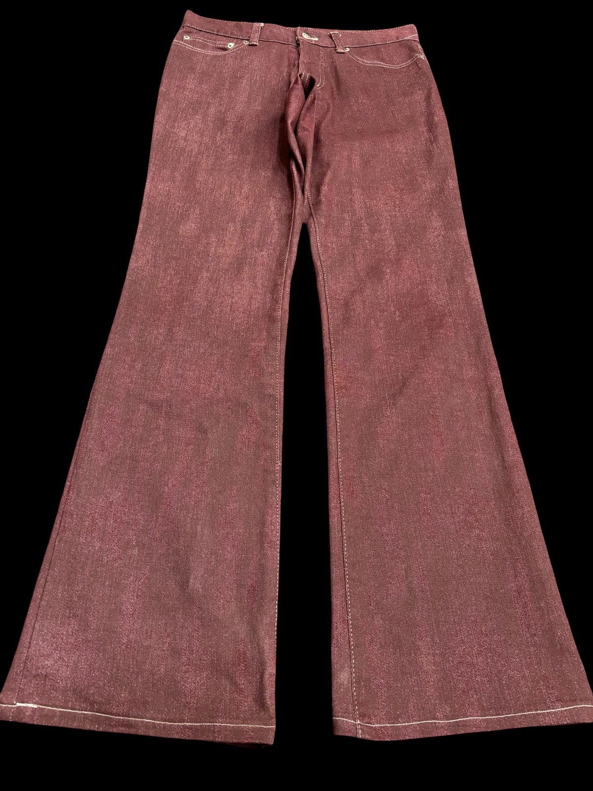 Japanese Brand 💥Flare💥Very Rare Tornado Mart Stretchable Pant F482 Size US 30 / EU 46 - 1 Thumbnail