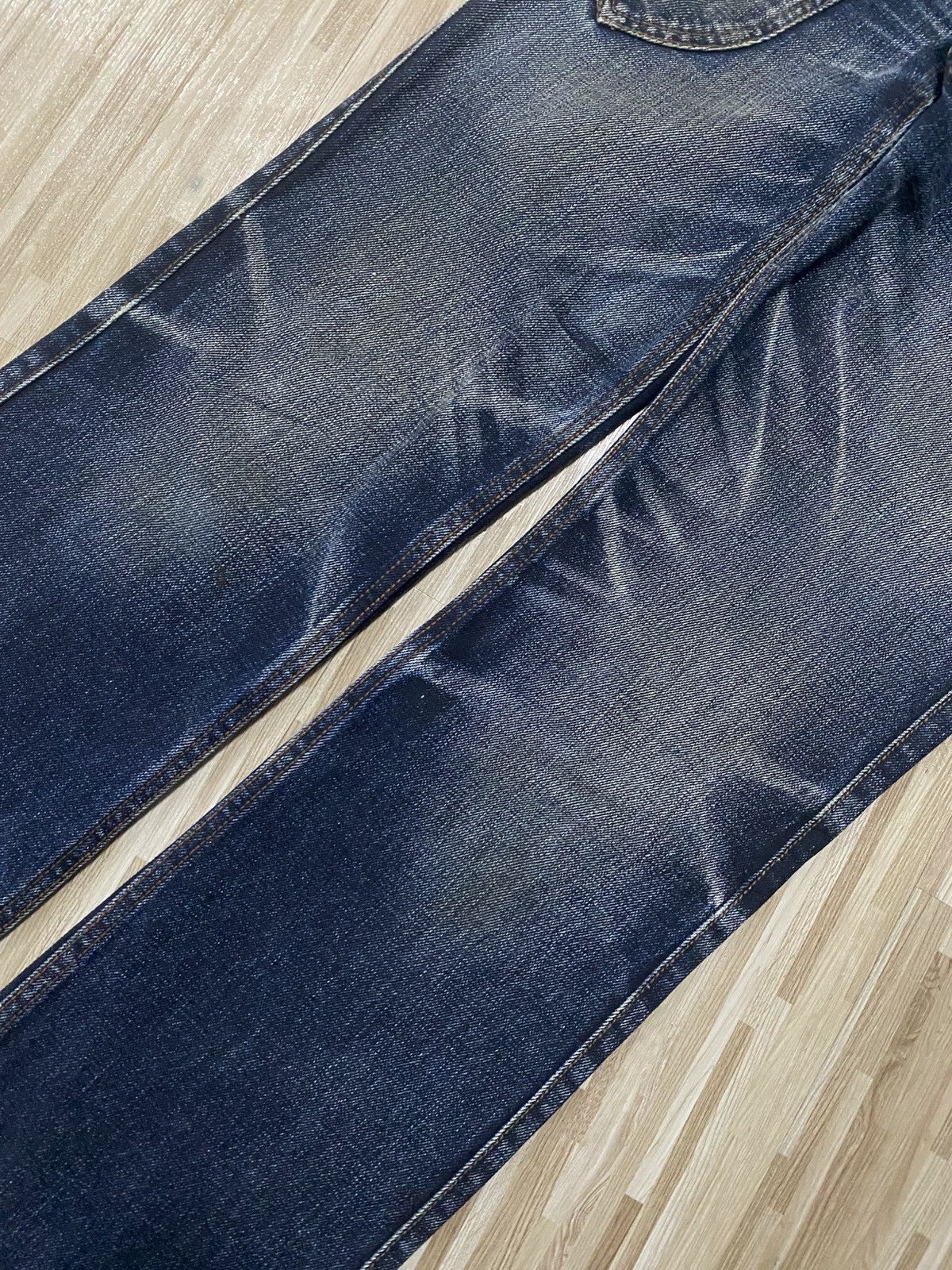 Japanese Brand 💥FLARE 90s BY N.C.F.M WASHED DISTRESS JEANS Size US 30 / EU 46 - 8 Thumbnail