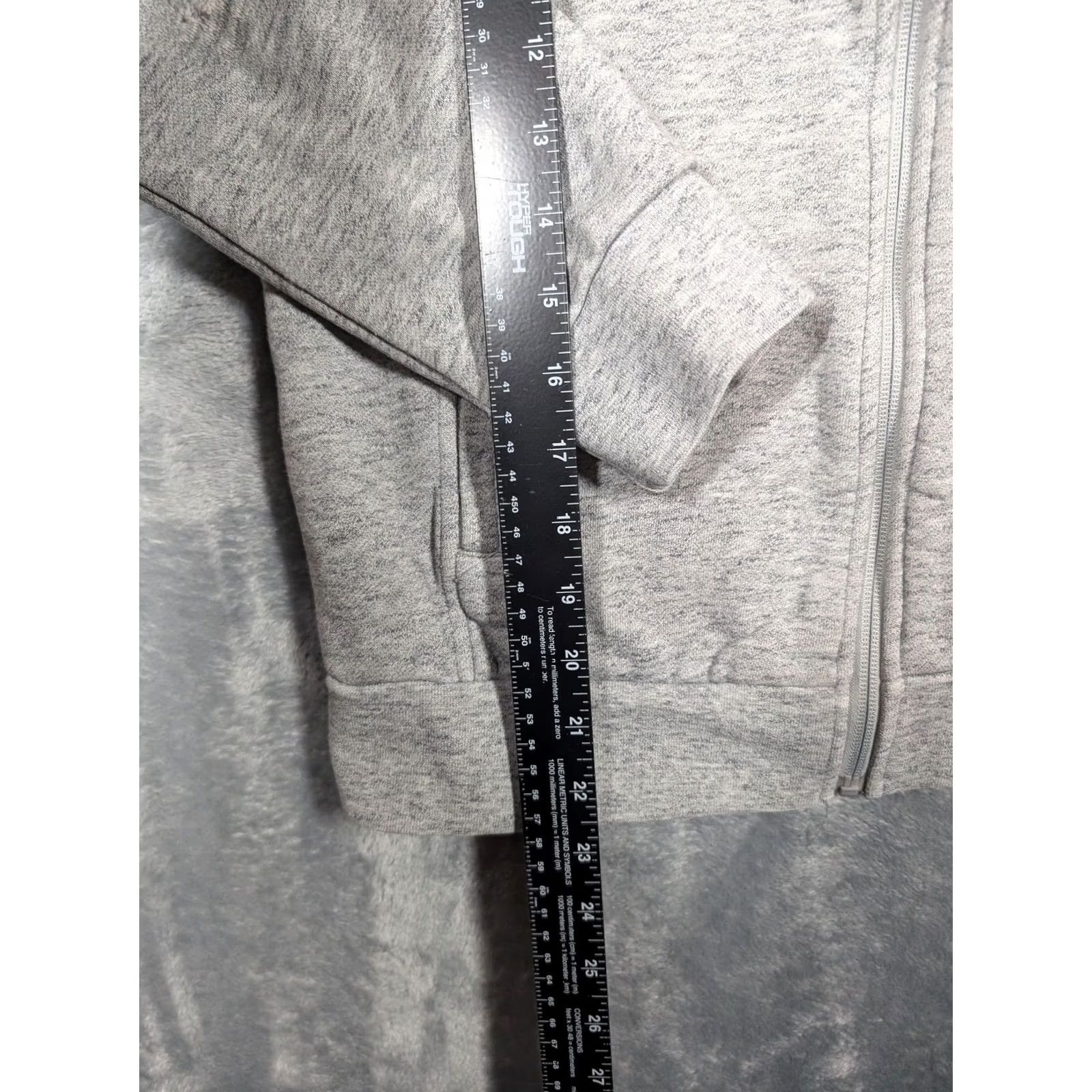 Vintage FIGS Hoodie Mens Medium Gray Sherpa Lined Full Zip Fleece Jacket Sweatshirt Size US M / EU 48-50 / 2 - 2 Thumbnail