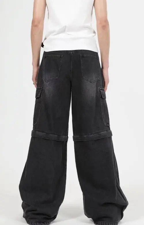 VIBE Retro heavy industry large pocket patchwork work jeans Size US 34 / EU 50 - 8 Thumbnail