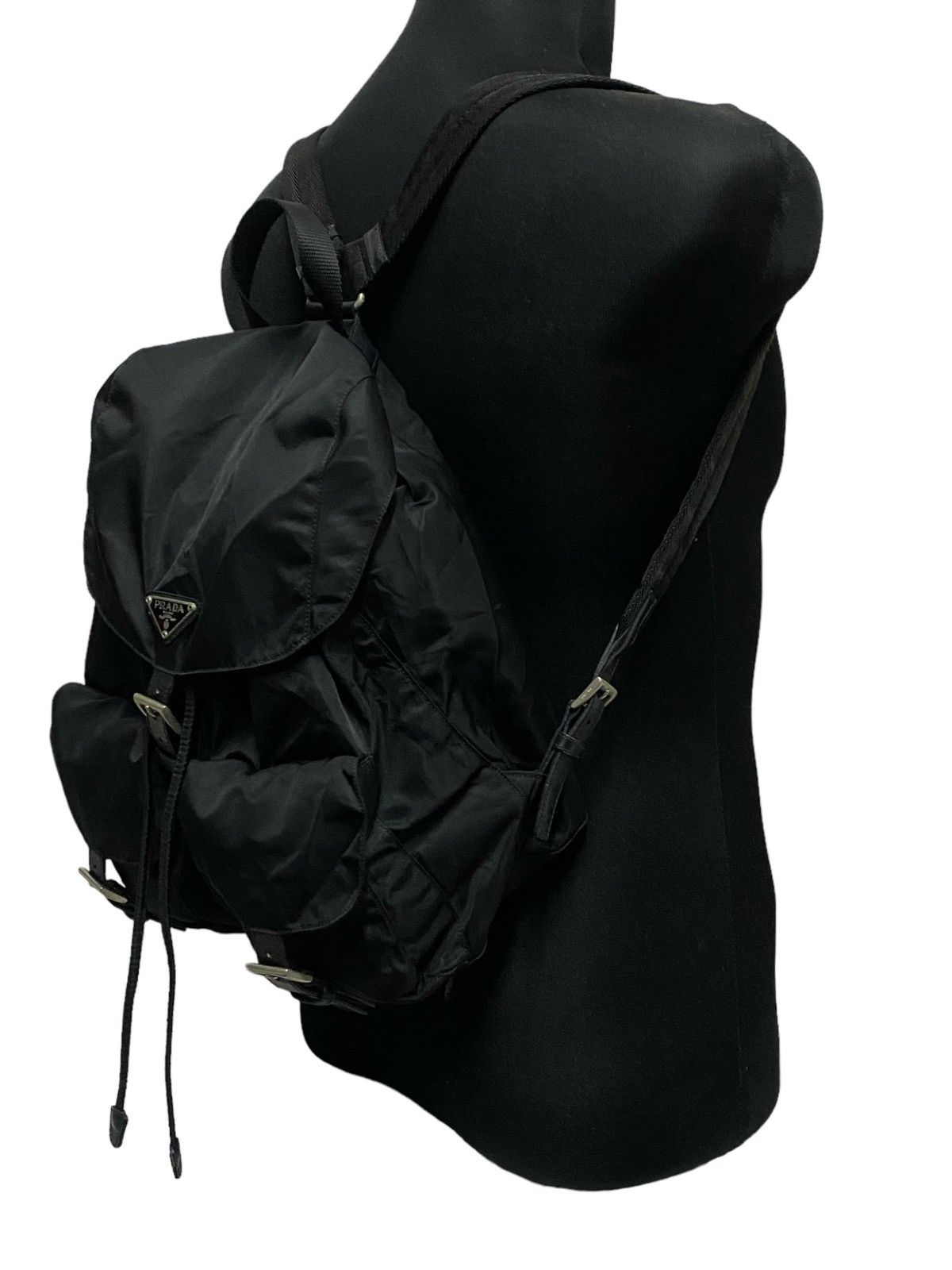 Prada Vintage Prada Tessuto Nylon Mini BackPacks Size ONE SIZE - 3 Thumbnail