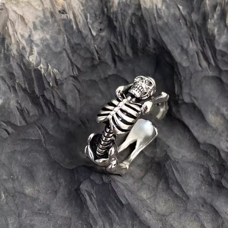 Jewelry × Sterling Silver Resizable Sterling Silver Personality Big Ring Size ONE SIZE - 3 Thumbnail