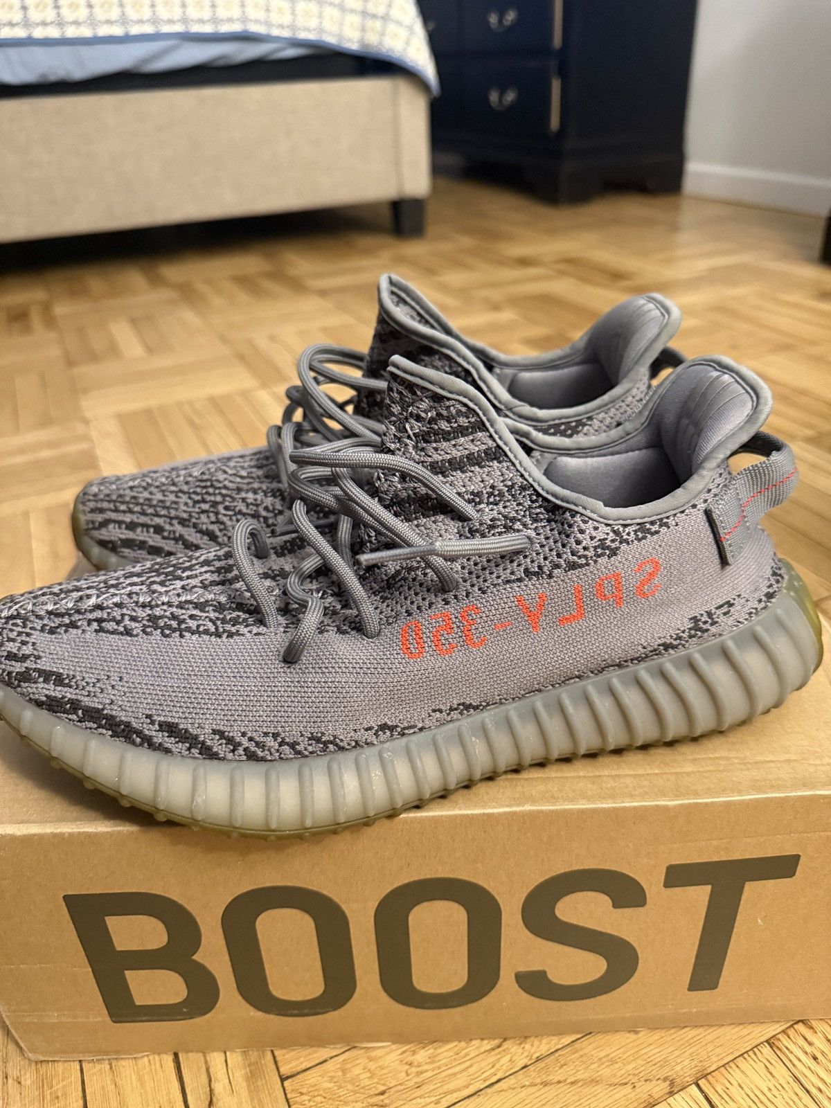 Adidas Adidas Yeezy 350v2 Beluga Size US 11.5 / EU 44-45 - 3 Thumbnail
