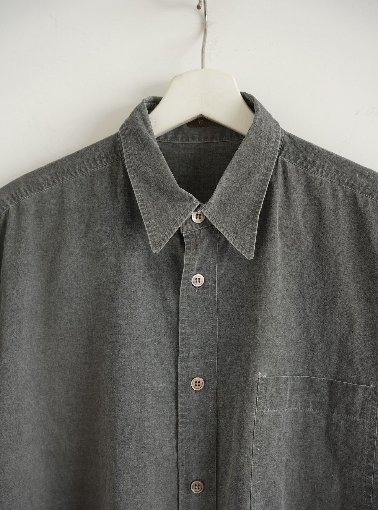Yohji Yamamoto Yohji Yamamoto 90s Vintage Faded Shirt Size US L / EU 52-54 / 3 - 3 Thumbnail