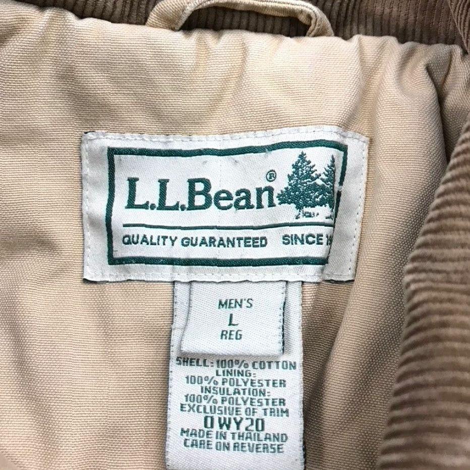 Vintage VINTAGE L.L. Bean Jacket Men Large Brown Barn Chore Coat Heavy Workwear Canvas Cotton Lined 90s Outdoor 80s? Size US L / EU 52-54 / 3 - 7 Thumbnail