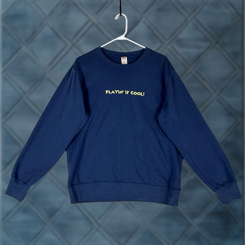 Disney Disney Uniqlo Sweatshirt Mens M Blue Mickey Mouse Pullover Sweater Pullover Size US M / EU 48-50 / 2 - 1 Thumbnail