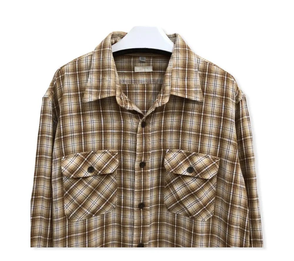 Flannel × Japanese Brand Japanese Brand Uniqlo Plaid Tartan Flannel Shirt 👕 Size US XL / EU 56 / 4 - 2 Thumbnail
