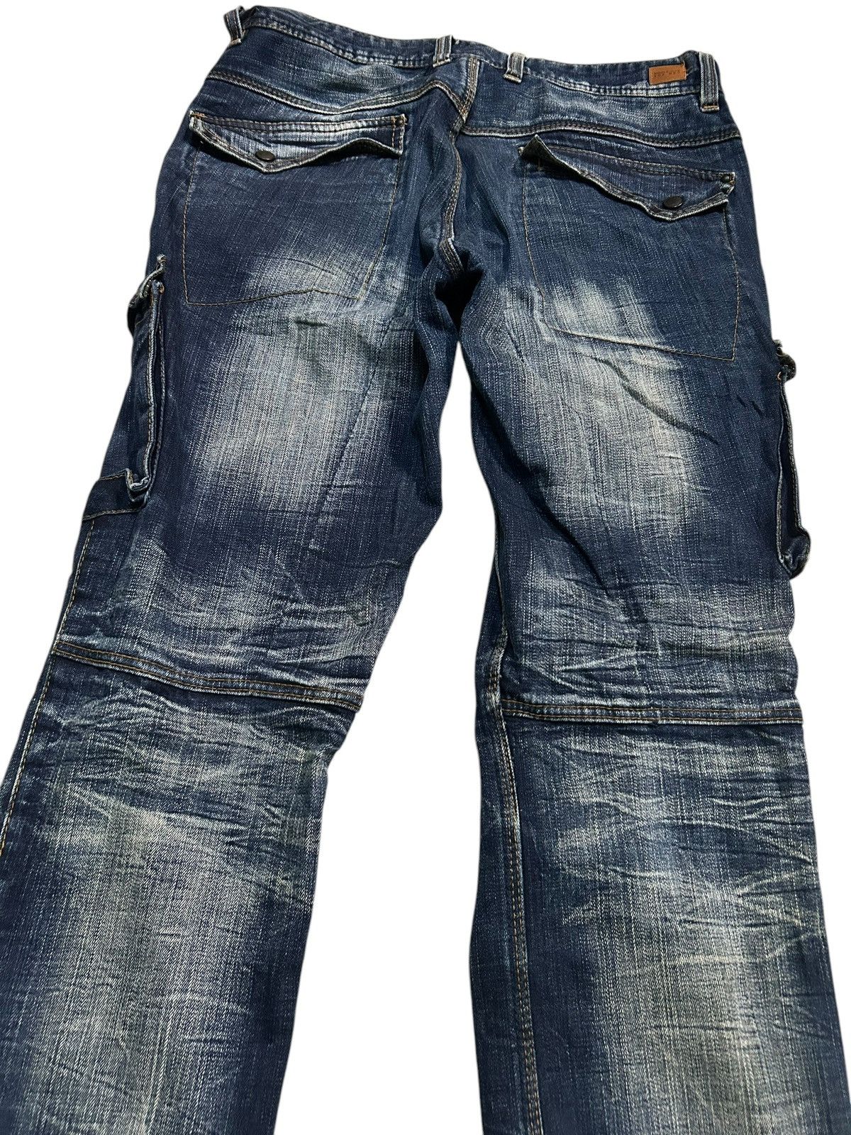 If Six Was Nine × Le Grande Bleu (L.G.B.) × Nicole Club Nicole Club For Men MultiPocket Punk Style Distressed Jeans Size US 32 / EU 48 - 10 Thumbnail