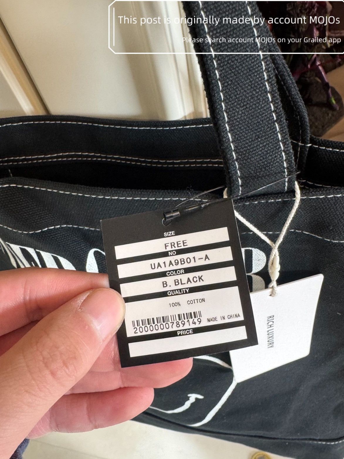 Undercover Undercover Smile Apple Tote mojos1237 Size ONE SIZE - 2 Thumbnail