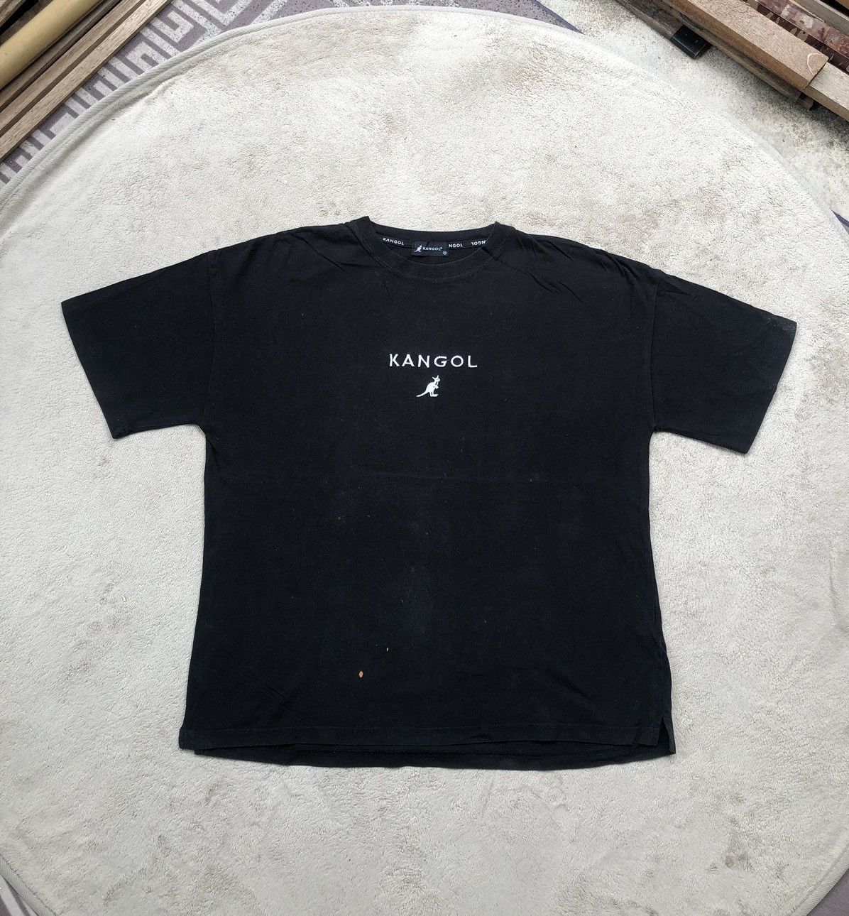 Kangol × Vintage Vintage Kangol Big Logo Embroidered T Shirt Size US XL / EU 56 / 4 - 1 Thumbnail