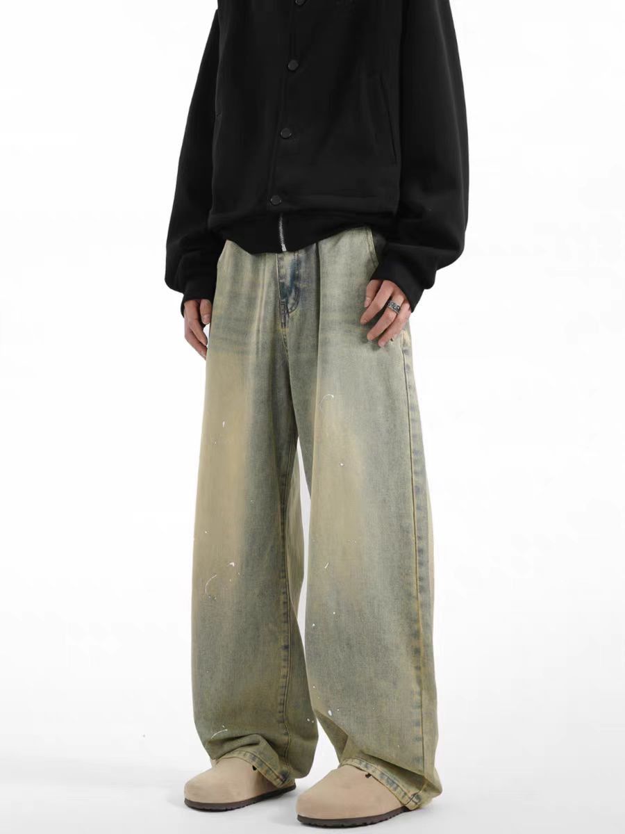 Japanese Brand × Jean Gradient Wide Leg Vintage Washed Jeans Size US 33 - 3 Thumbnail